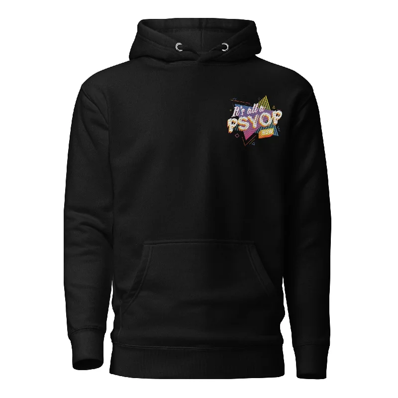 It's all a PSYOP Full Color Embroidered Hoodie Hoodie with Ribbed Hem Stretchable Secure