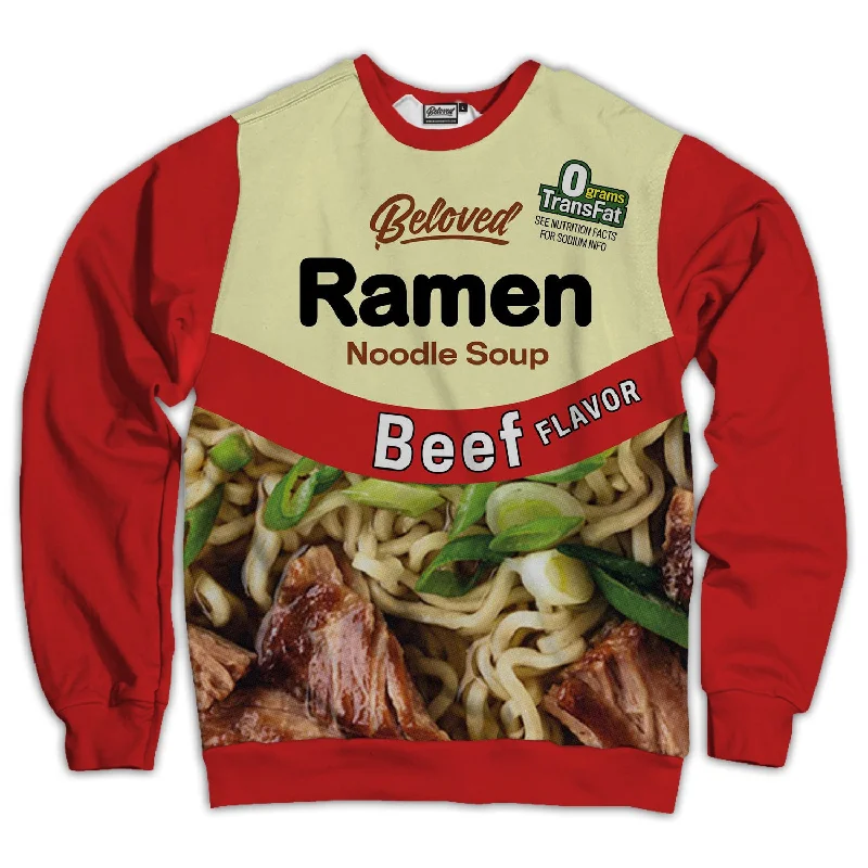 Beef Ramen Unisex Sweatshirt Hoodie with Relaxed Fit Easy Casual