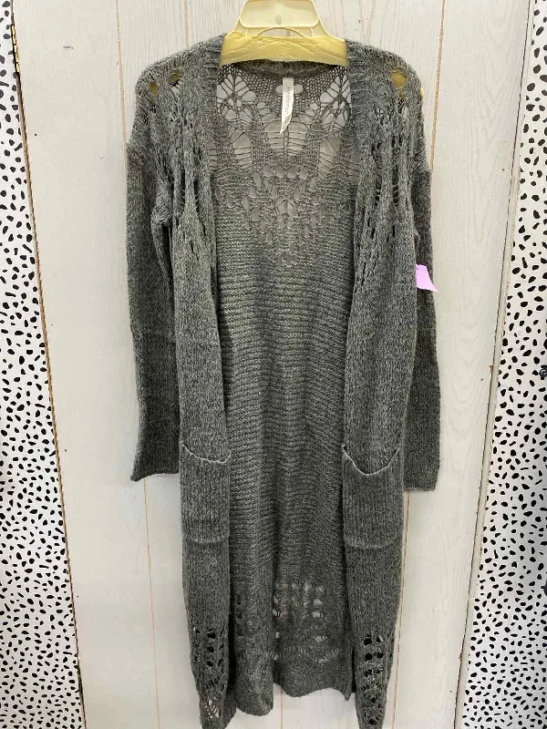 Aeropostale Gray Womens Size XS Sweater Cashmere Blend Cotton Blend Poly Blend