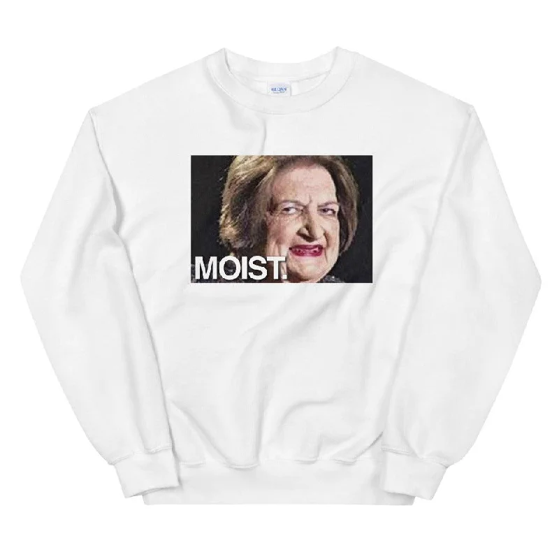 Moist Unisex Sweatshirt Hoodie with Half-Zip Sporty Casual