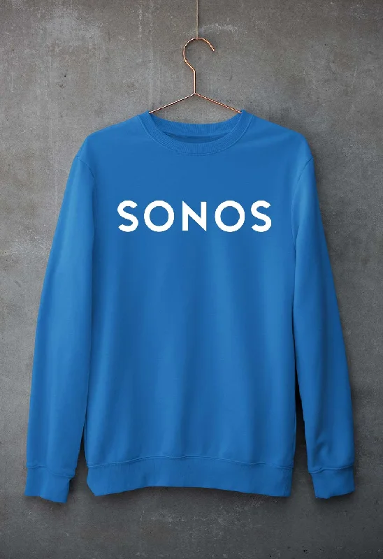 Sonos Unisex Sweatshirt for Men/Women Hoodie with Metallic Shiny Futuristic