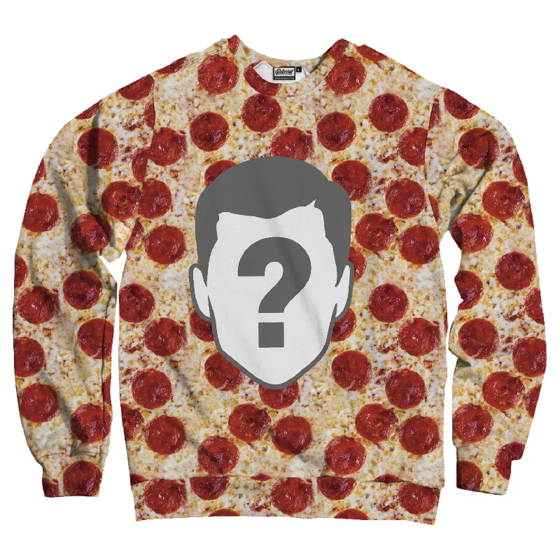 Pizza Custom Unisex Sweatshirt Hoodie with Ribbed Neckline Snug Warm