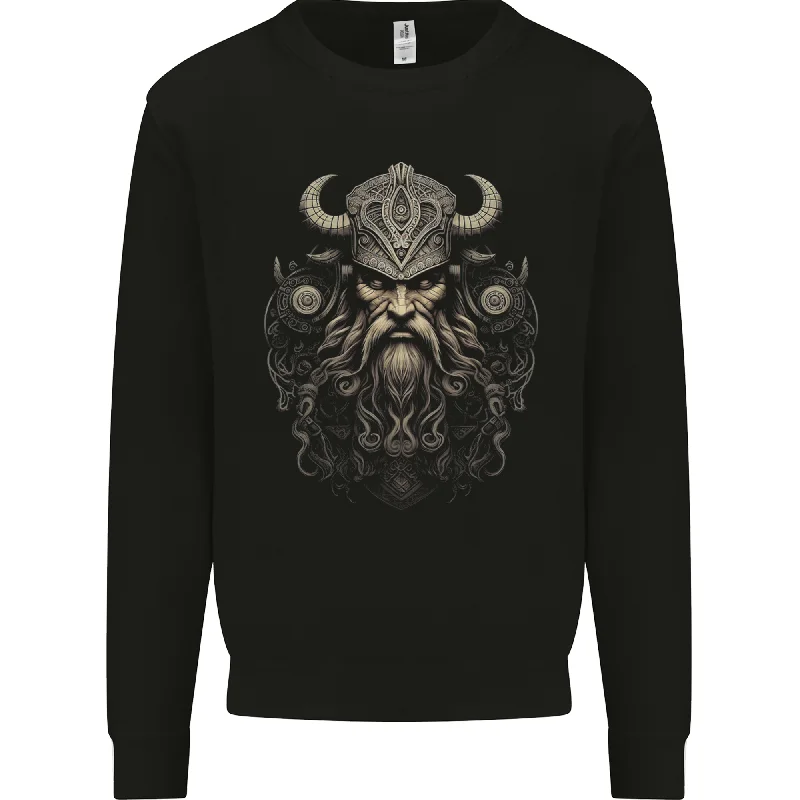 A Viking Warrior Chief Mens Sweatshirt Jumper Hoodie with Sequins Glamorous Eye-catching