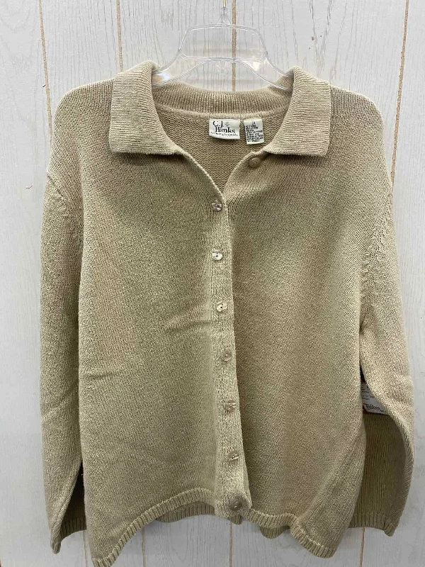 CJ Banks Tan Womens Size 2X Sweater Machine Wash Dry Clean Hand Wash