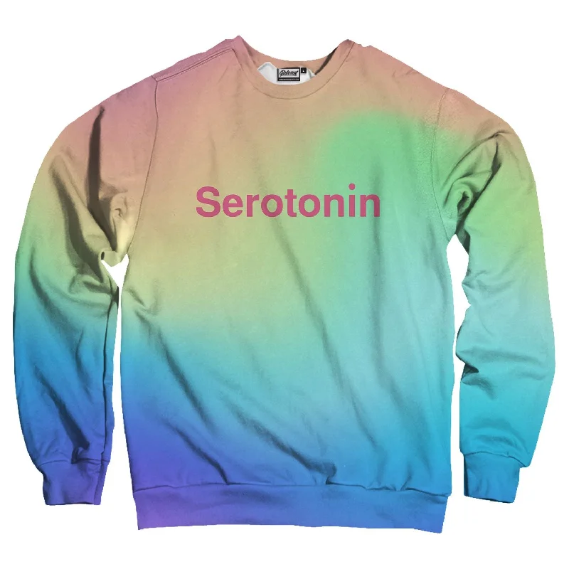 Serotonin Unisex Sweatshirt Hoodie with Side Slits Relaxed Casual