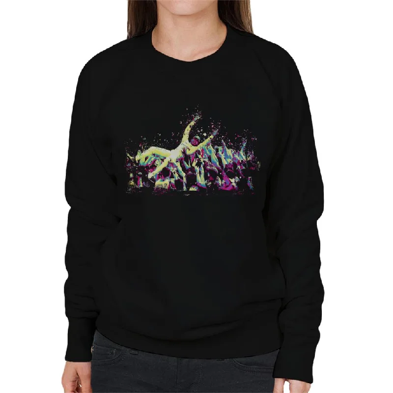 Motorsport Images Lewis Hamilton Victory At Silverstone Women's Sweatshirt Hoodie with Hem Detail Decorative Unique