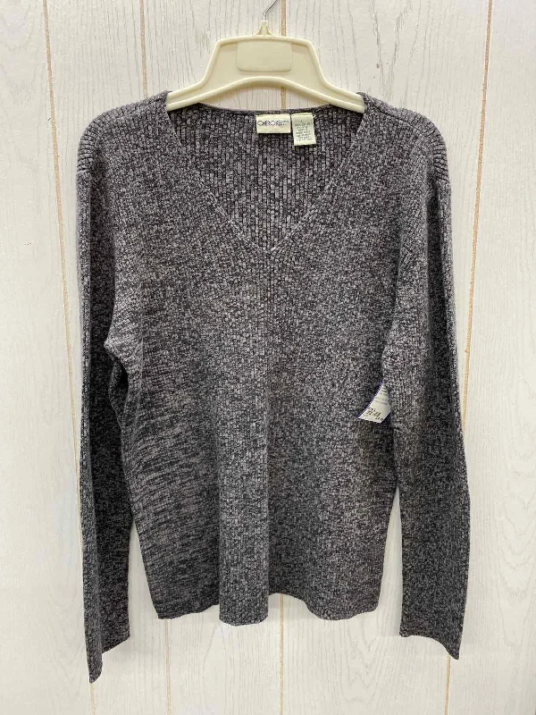 Cherokee Gray Womens Size L Sweater Modern Contemporary Chic