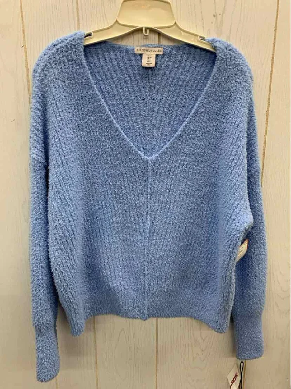 Sincerely Jules Blue Womens Size Small Sweater Collared Crew Neck Turtle Neck