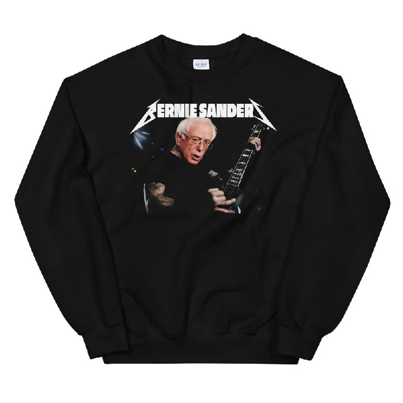 Metal Bernie Unisex Sweatshirt Hoodie with Oversized Fit Loose Comfortable