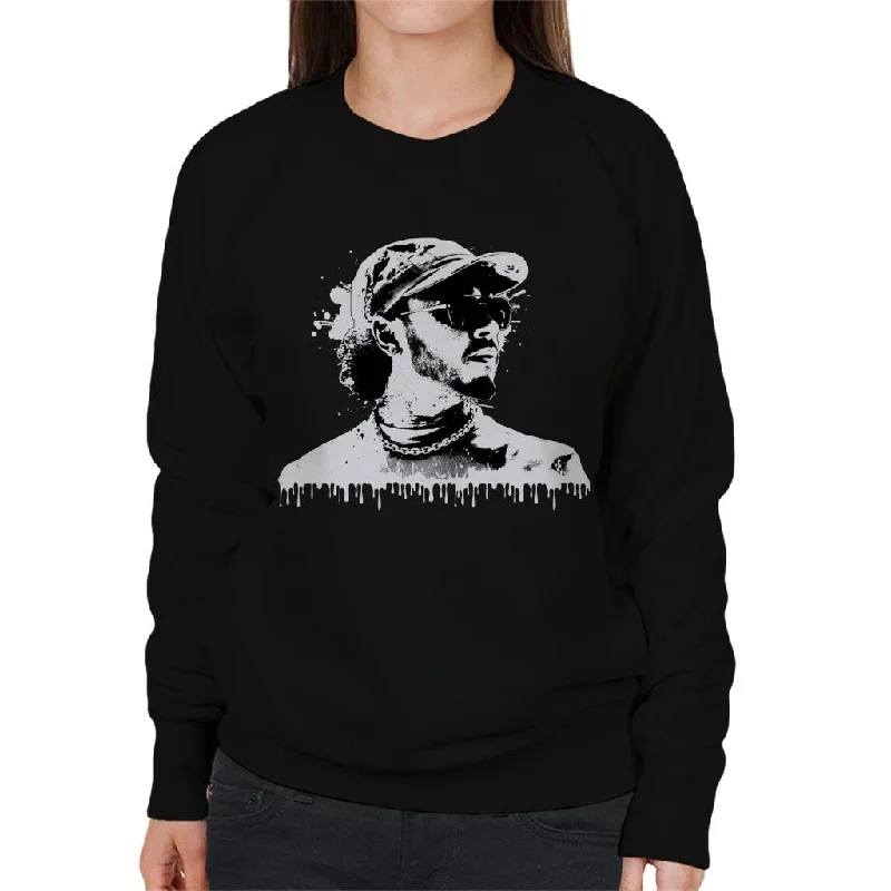 Motorsport Images Lewis Hamilton Image Women's Sweatshirt Hoodie with Monochrome Minimalist Simple