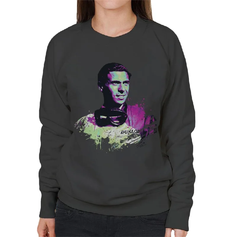 Motorsport Images Portrait Of Jim Clark Women's Sweatshirt Hoodie with Drop Shoulder Relaxed Streetwear