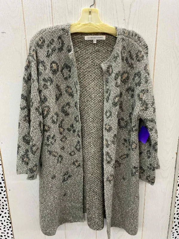 Cupcakes & Cashmere Gray Womens Size Small Sweater Anti-Pilling Anti-Shrink Durable