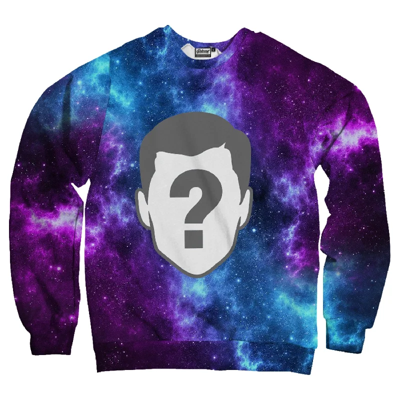 Galaxy Custom Unisex Sweatshirt Hoodie with Puffed Sleeves Voluminous Trendy