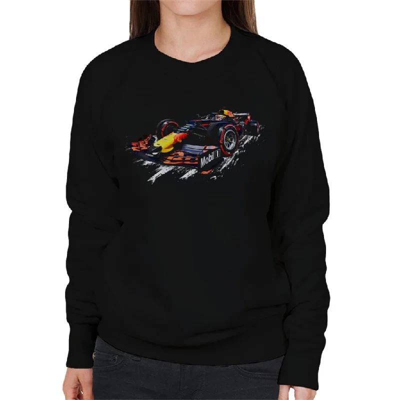 Motorsport Images Red Bull Racing RB15 Max Verstappen Women's Sweatshirt Hoodie with Drop Shoulder Relaxed Streetwear