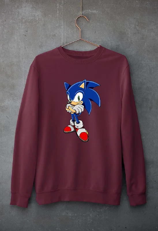 Sonic Unisex Sweatshirt for Men/Women Hoodie with Hem Patch Decorative Personalized