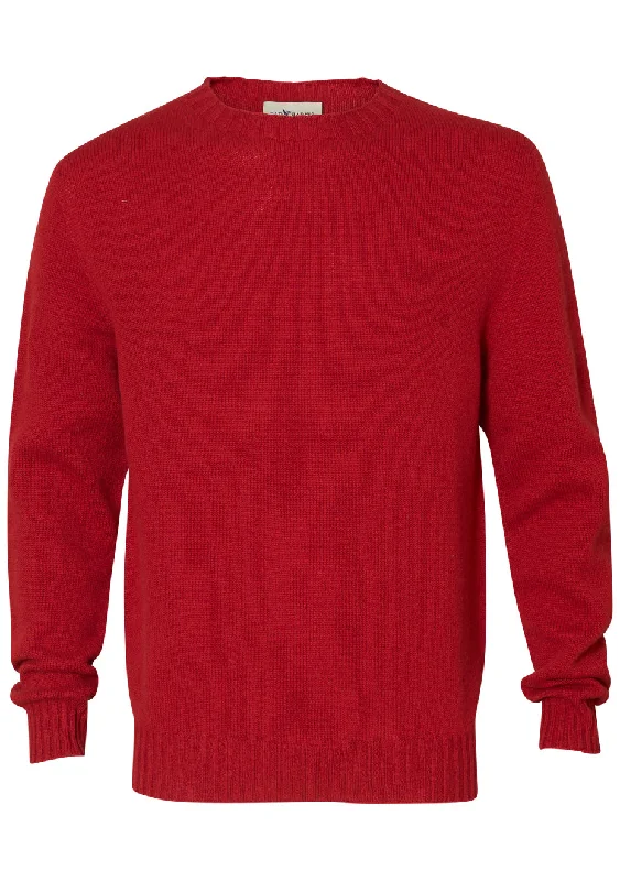 Red Dulse Cashmere Sweater Elegant Classic Vintage