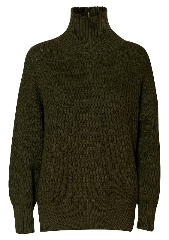 Composite Olive Pullover Sweater Sweater Knitwear Pullover