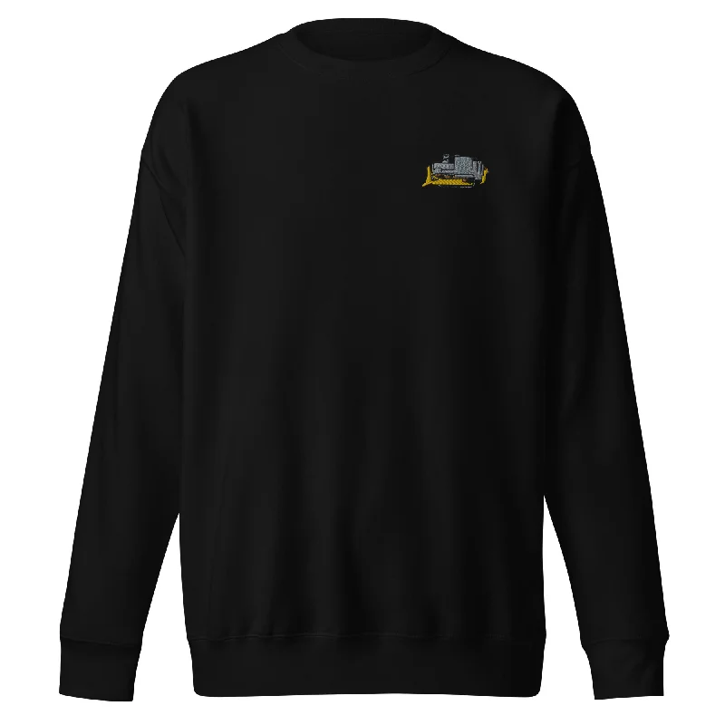 The Killdozer Embroidered Crewneck Sweatshirt Hoodie with High Neck Warm Protective