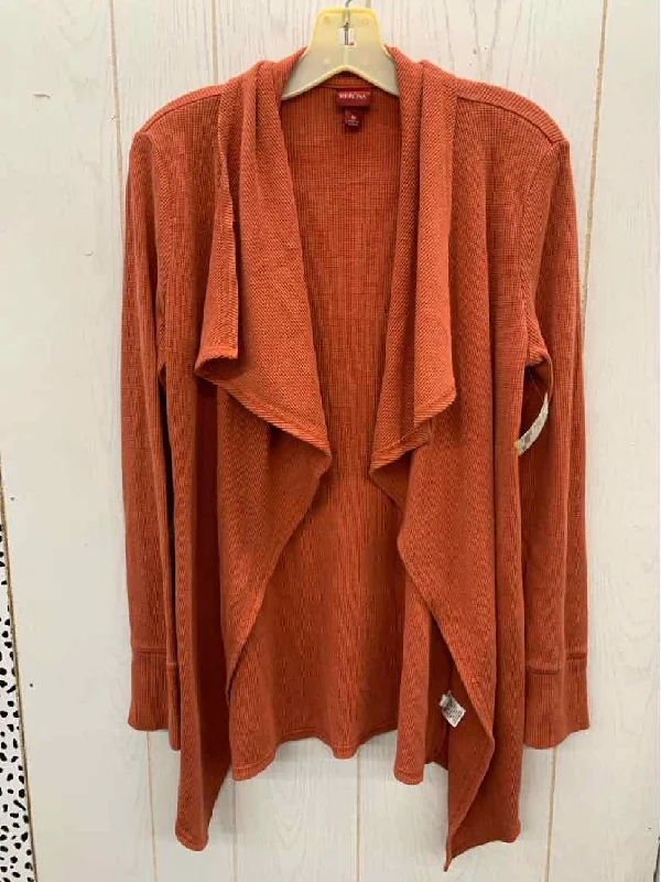 Merona Orange Womens Size M Sweater Stretchy Elastic Breathable