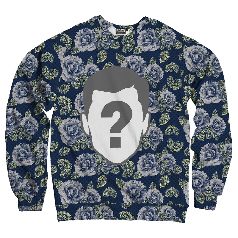 Vintage Floral Custom Unisex Sweatshirt Hoodie with Bell Sleeves Flared Feminine