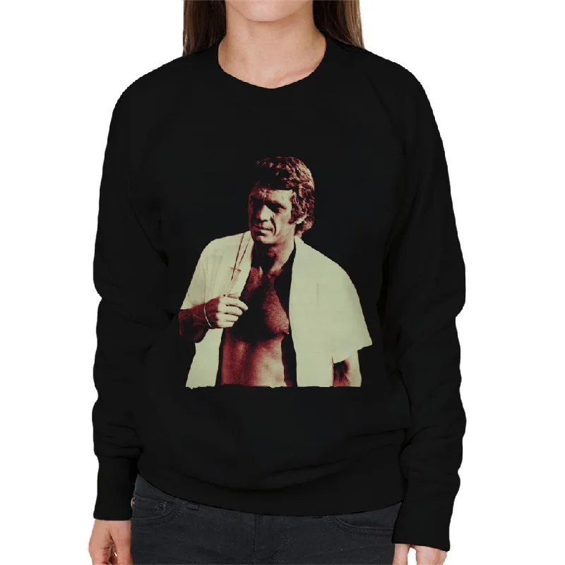 Motorsport Images Le Mans 1969 Steve McQueen Women's Sweatshirt Hoodie with Hood Adjustable Protection