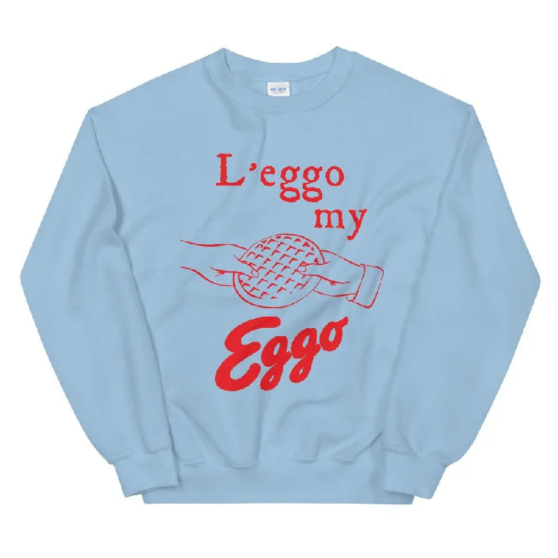 Leggo My Leggo Unisex Sweatshirt Hoodie with Frayed Bohemian Relaxed