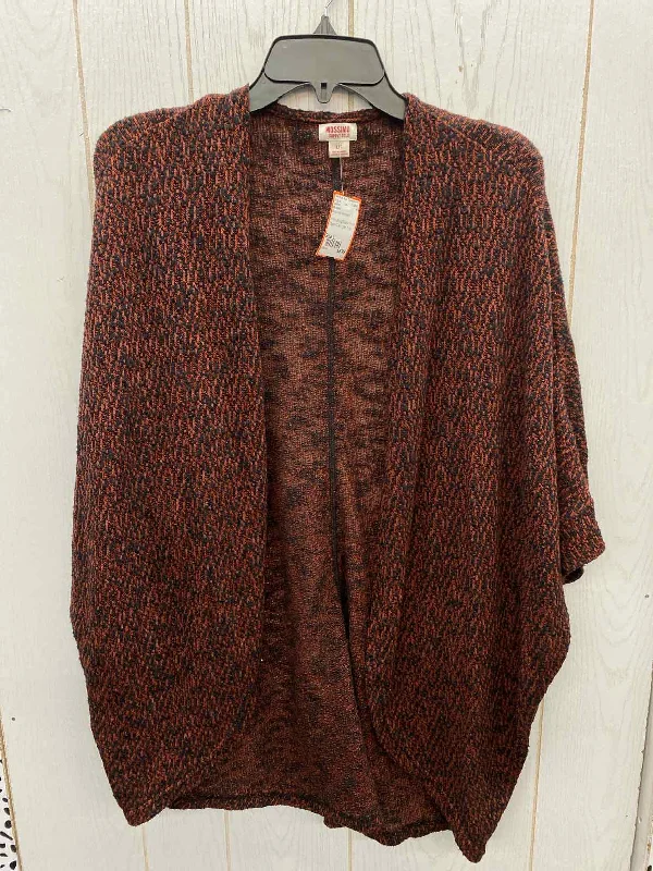 Mossimo Burgundy Womens Size L Sweater Wool Fabric Cashmere Fabric Tweed Fabric