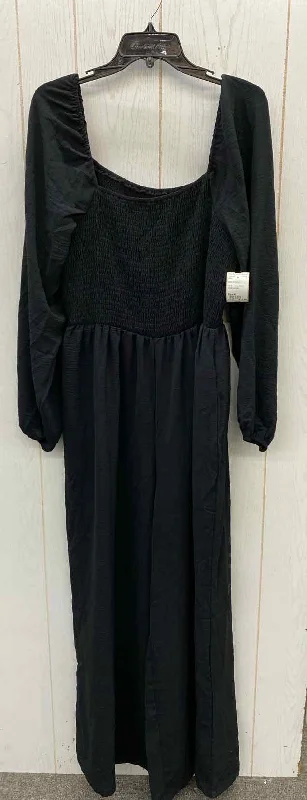 Black Womens Size XL Jumper Iron Safe Non-Iron Wrinkle Free