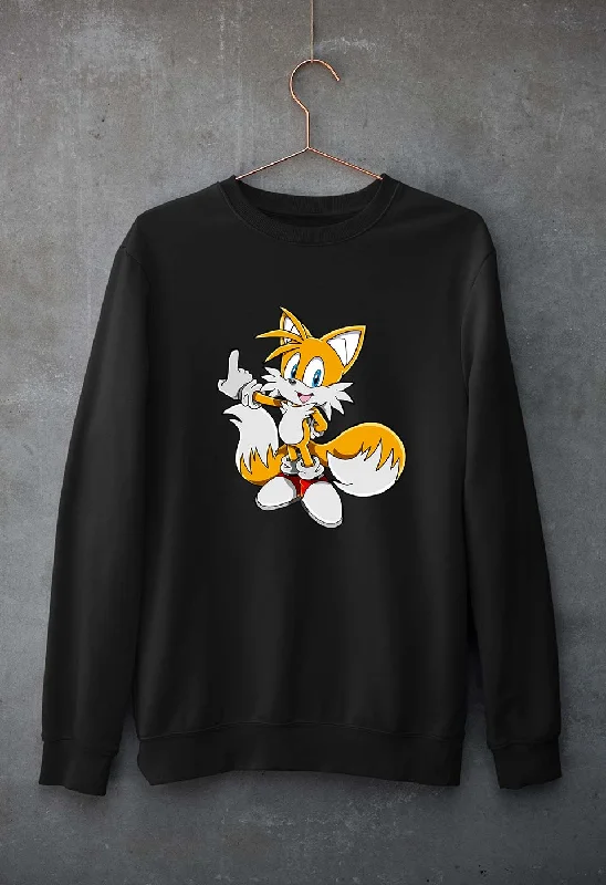 Tails Sonic Unisex Sweatshirt for Men/Women Hoodie with Hem Ribbing Snug Secure