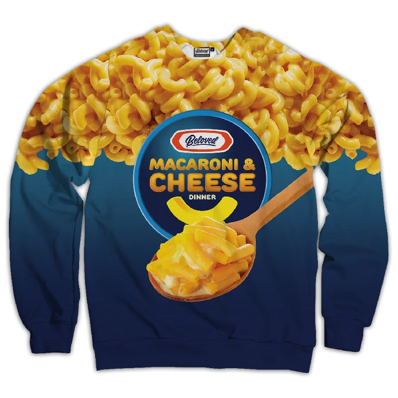 Mac N' Cheese Box Unisex Sweatshirt Hoodie with Magnetic Closure Innovative Modern