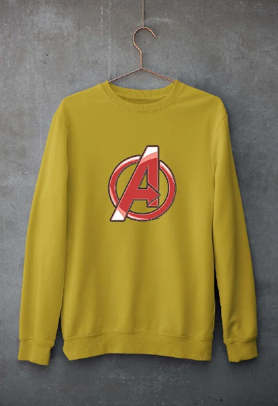 Avengers Unisex Sweatshirt for Men/Women Hoodie with Hem Contrast Bold Stylish