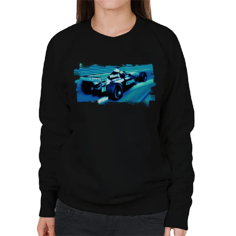 Motorsport Images Ralf Schumacher Williams FW24 BMW Women's Sweatshirt Hoodie with Earth Tones Natural Calm