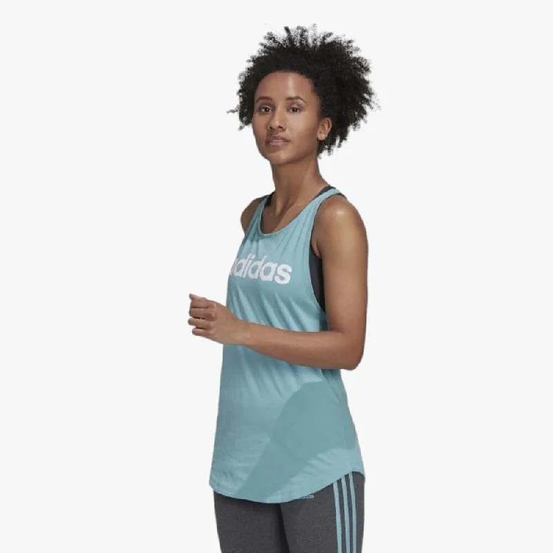 adidas Womens Essentials Loose Logo Tank Top Mint vibrant tank top