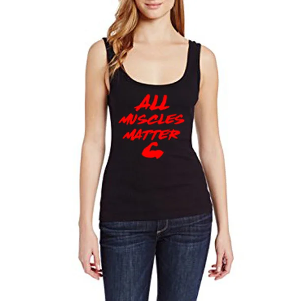 ALL MUSCLES MATTER Women's Tank Top sleep tank top