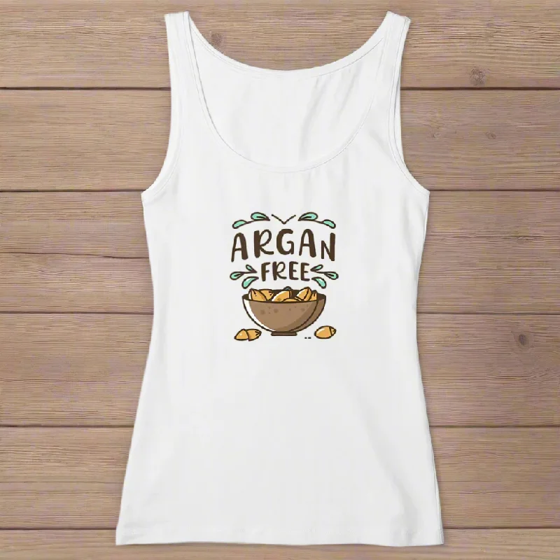 Argan Free Organic Cotton Womens Graphic Tank Top flowy tank top