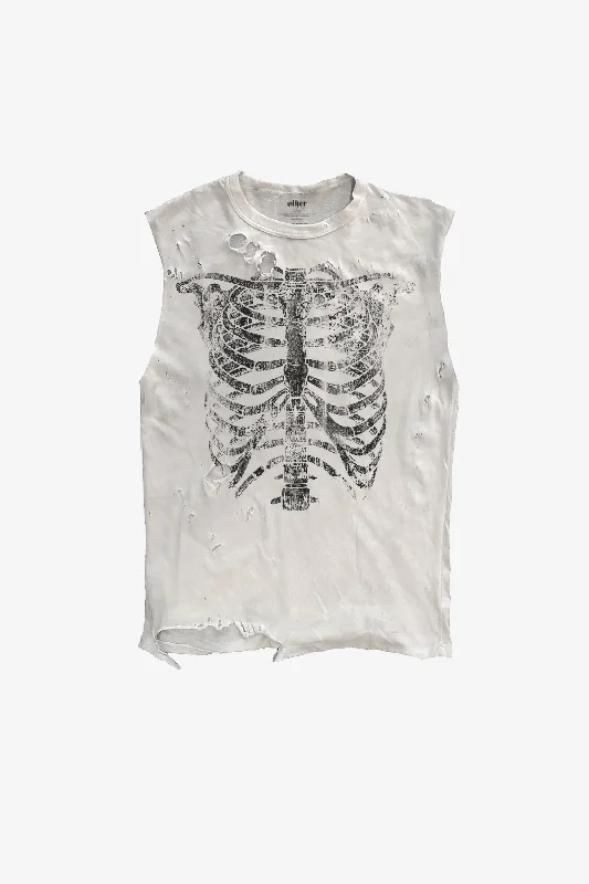 Skeleton Thrasher Tank bronze tank top