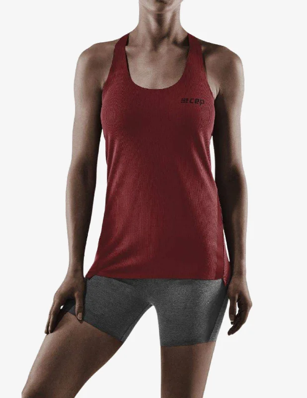 CEP Womens Training Tank Top Cherry Red strappy tank top