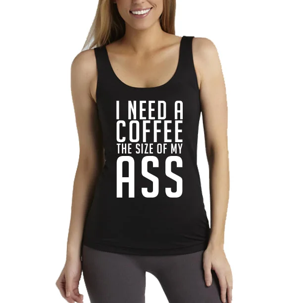 COFFEE/ASS Women's Tank Top low neck tank