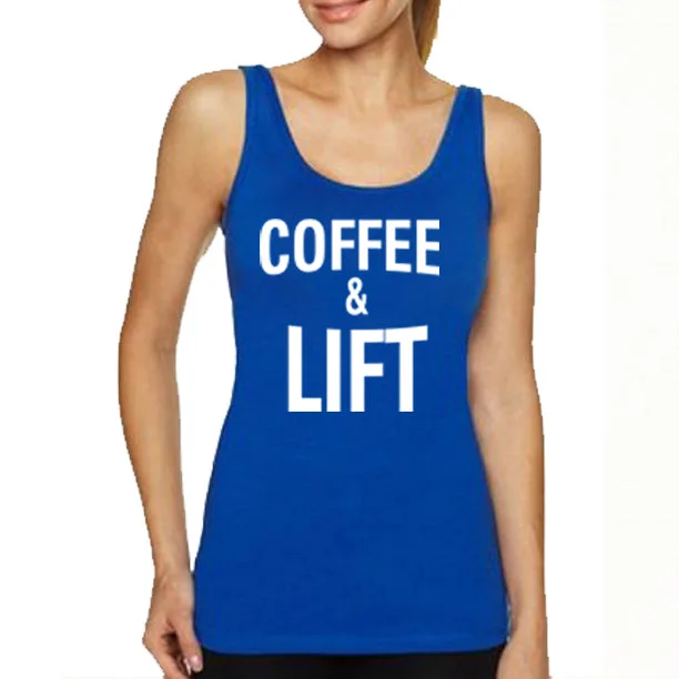 COFFEE & LIFT Women's Tank Top coral tank top