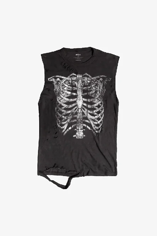 Skeleton Thrasher Tank rhinestone tank top