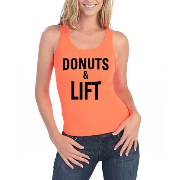 DONUTS & LIFT Women's Tank Top baby blue tank