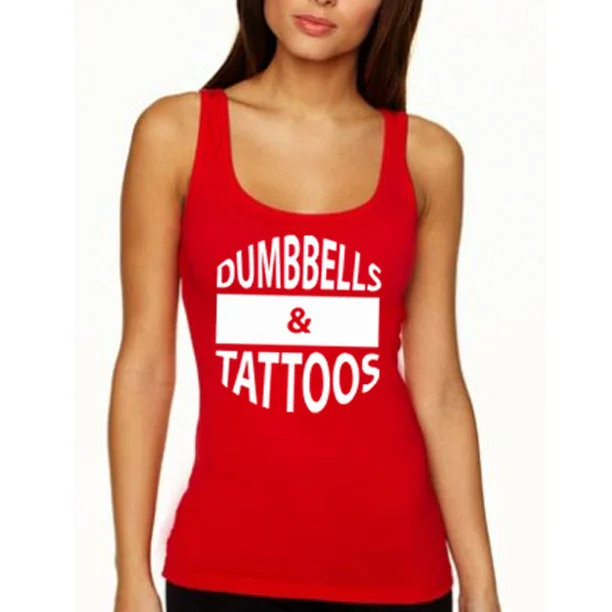 DUMBBELLS & TATTOOS Women's Tank layering tank top