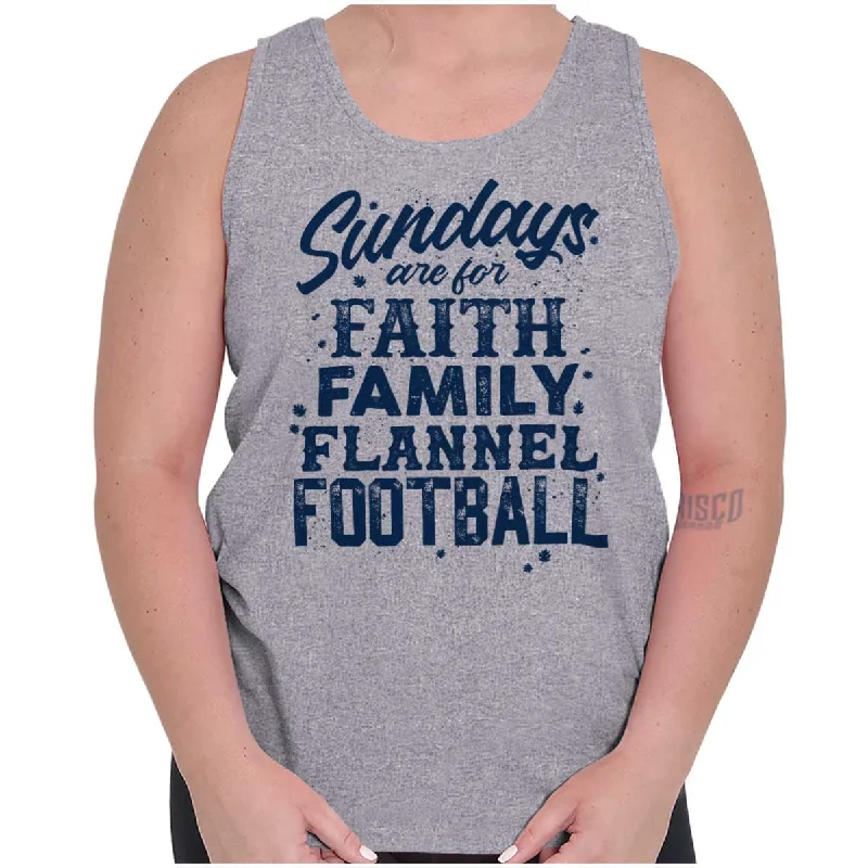 Faith Family Football Tank Top lightweight tank top