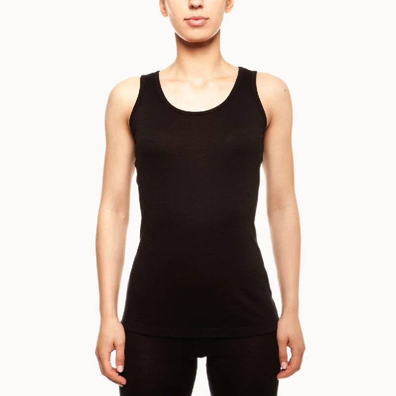 MENIQUE Basic 100% Merino Wool Womens Tank Top soft tank top