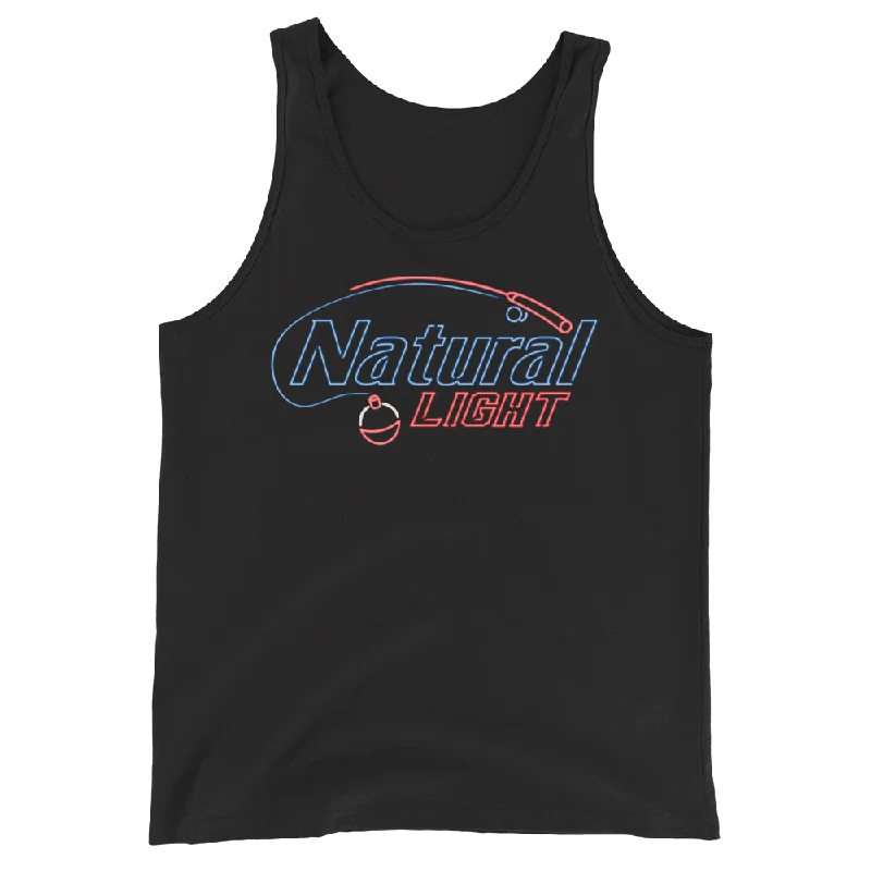 Natural Light Neon Bobber Tank Top cherry red tank