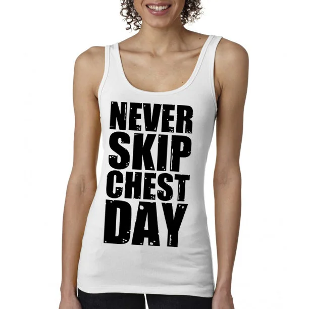 NEVER SKIP...DAY Women's Tank Top charcoal tank top