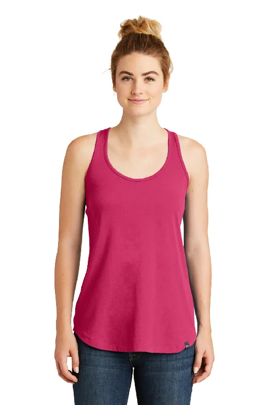 New Era Womens Heritage Tank Top - Deep Pink - Closeout boho tank top