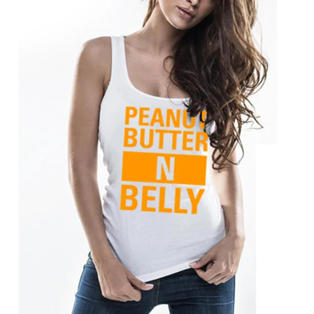 PEANUT BUTTER N BELLY Women's Tank Top mesh tank top