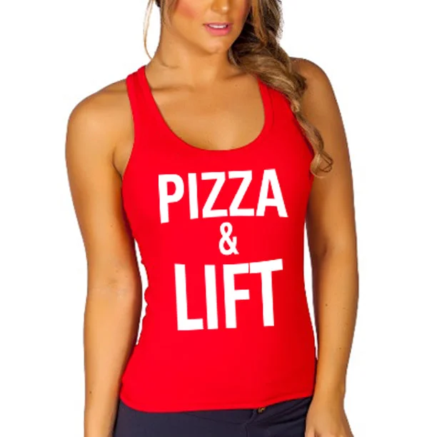 PIZZA & LIFT Women's Tank Top playful tank top