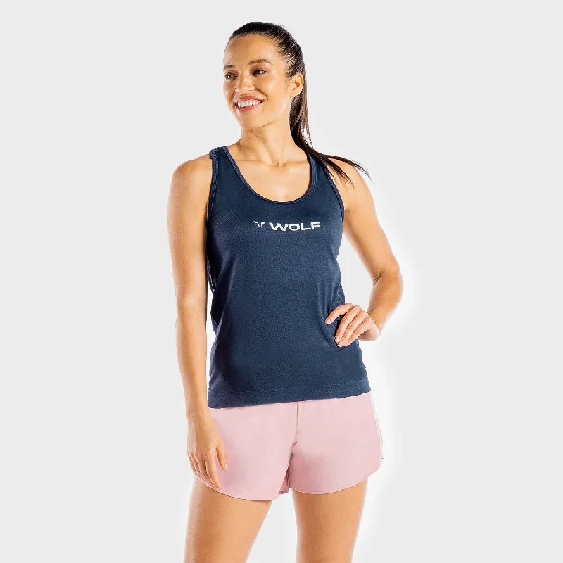 Primal Tank - Navy lavender tank top